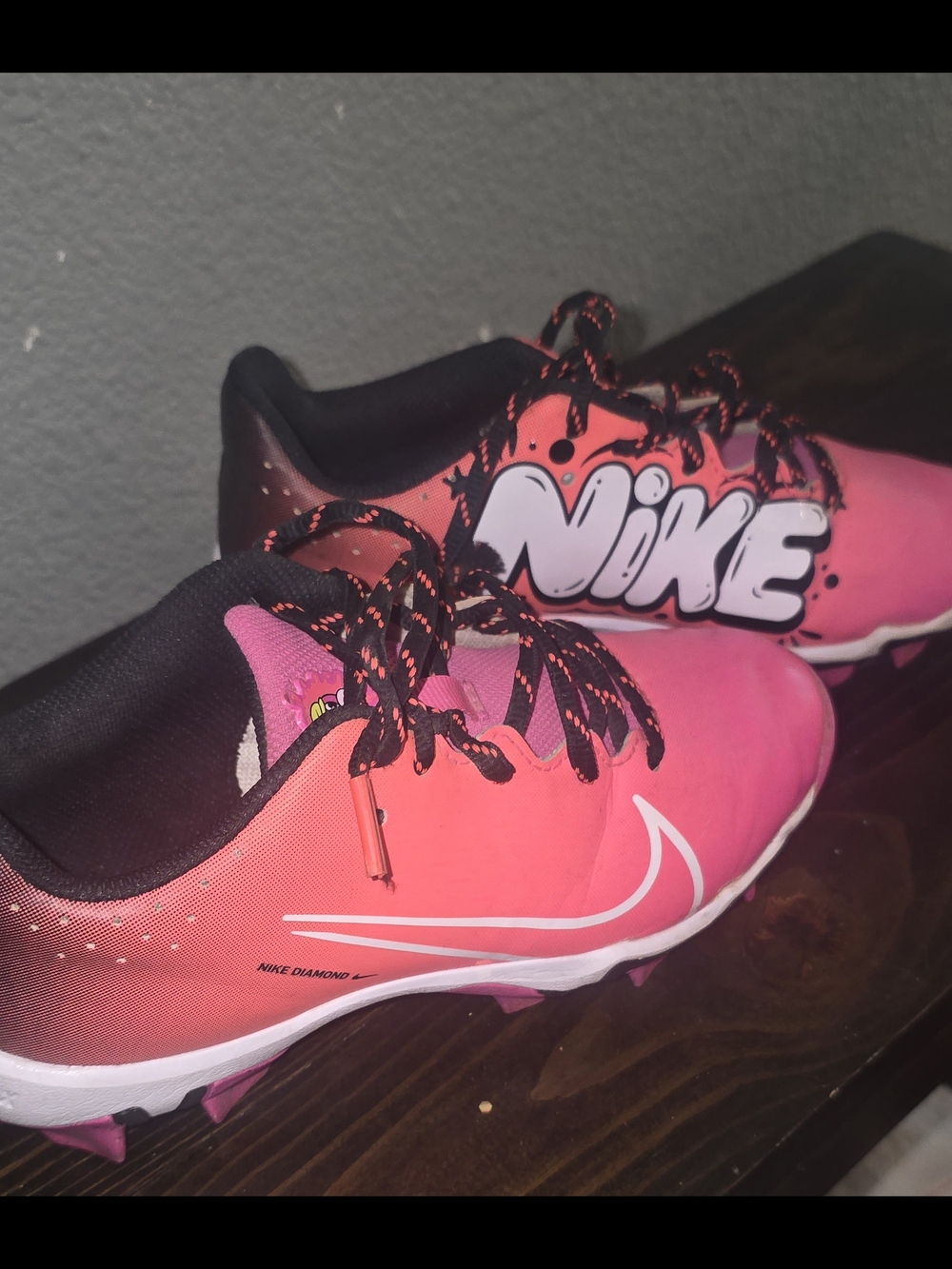 Nike Pink Gradient Cleats